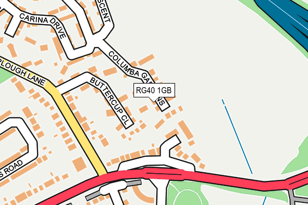 RG40 1GB map - OS OpenMap – Local (Ordnance Survey)
