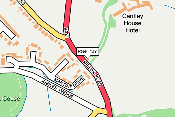 RG40 1JY map - OS OpenMap – Local (Ordnance Survey)