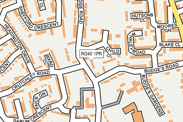 RG40 1PR map - OS OpenMap – Local (Ordnance Survey)