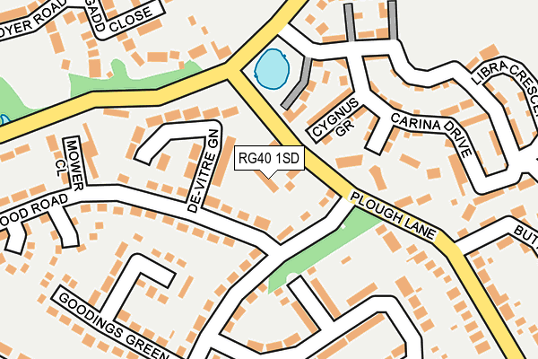RG40 1SD map - OS OpenMap – Local (Ordnance Survey)