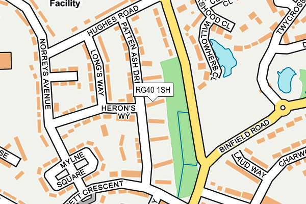 RG40 1SH map - OS OpenMap – Local (Ordnance Survey)