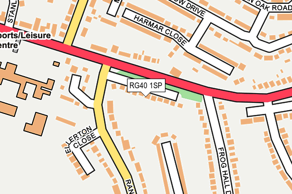 RG40 1SP map - OS OpenMap – Local (Ordnance Survey)