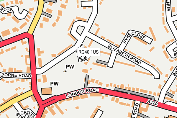 RG40 1US map - OS OpenMap – Local (Ordnance Survey)
