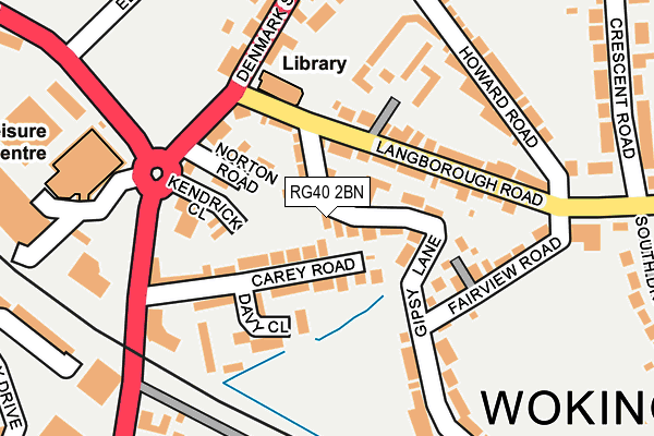 RG40 2BN map - OS OpenMap – Local (Ordnance Survey)