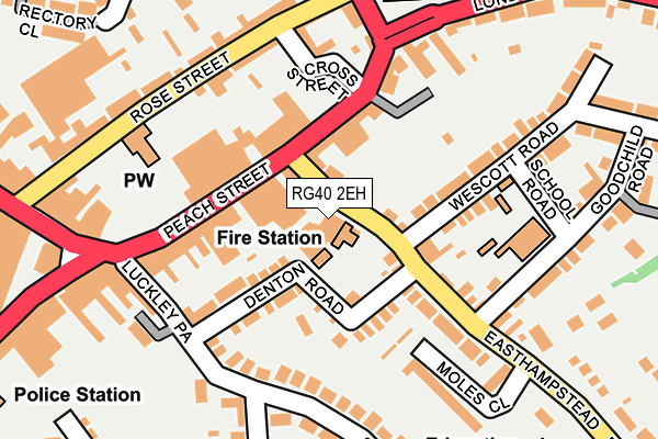 RG40 2EH map - OS OpenMap – Local (Ordnance Survey)