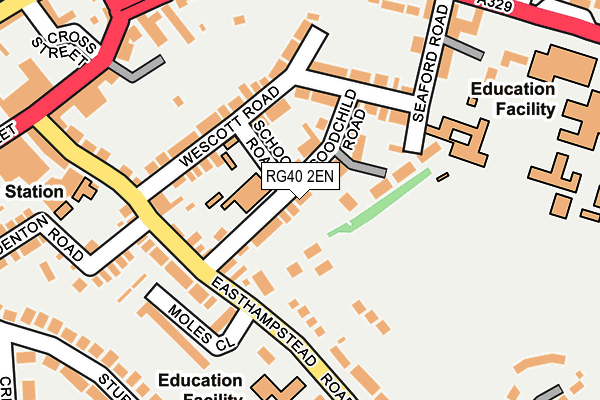 RG40 2EN map - OS OpenMap – Local (Ordnance Survey)