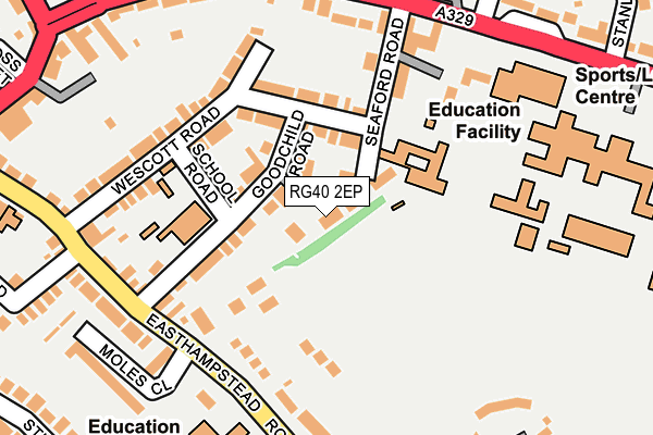 RG40 2EP map - OS OpenMap – Local (Ordnance Survey)