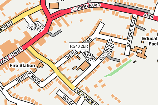 RG40 2ER map - OS OpenMap – Local (Ordnance Survey)