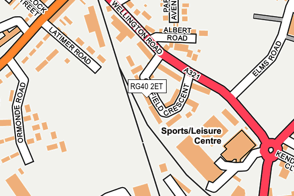 RG40 2ET map - OS OpenMap – Local (Ordnance Survey)