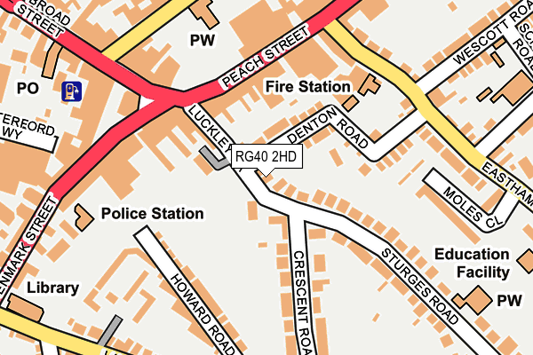 RG40 2HD map - OS OpenMap – Local (Ordnance Survey)