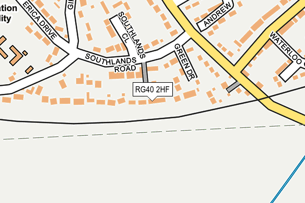 RG40 2HF map - OS OpenMap – Local (Ordnance Survey)