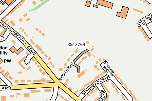 RG40 2HN map - OS OpenMap – Local (Ordnance Survey)