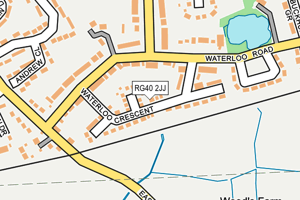 RG40 2JJ map - OS OpenMap – Local (Ordnance Survey)