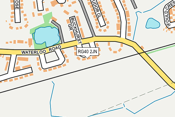 RG40 2JN map - OS OpenMap – Local (Ordnance Survey)