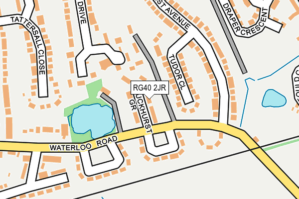 RG40 2JR map - OS OpenMap – Local (Ordnance Survey)