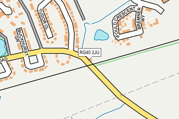 RG40 2JU map - OS OpenMap – Local (Ordnance Survey)