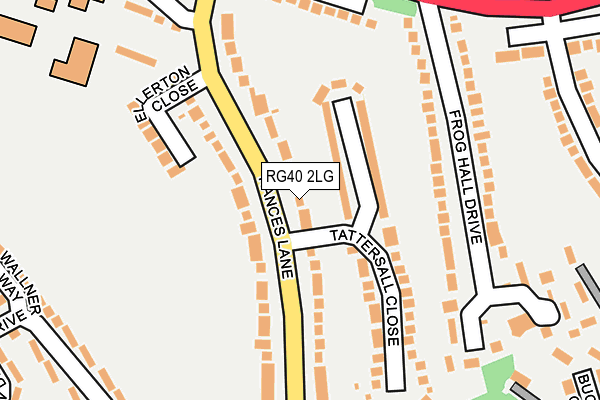 RG40 2LG map - OS OpenMap – Local (Ordnance Survey)