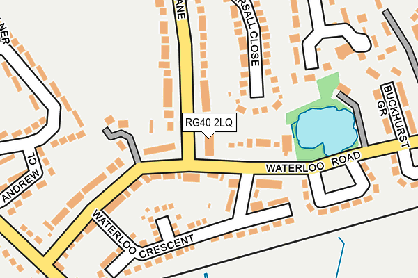 RG40 2LQ map - OS OpenMap – Local (Ordnance Survey)