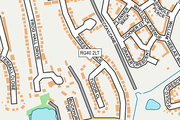 RG40 2LT map - OS OpenMap – Local (Ordnance Survey)