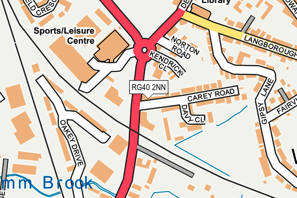 RG40 2NN map - OS OpenMap – Local (Ordnance Survey)