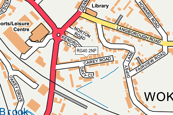 RG40 2NP map - OS OpenMap – Local (Ordnance Survey)