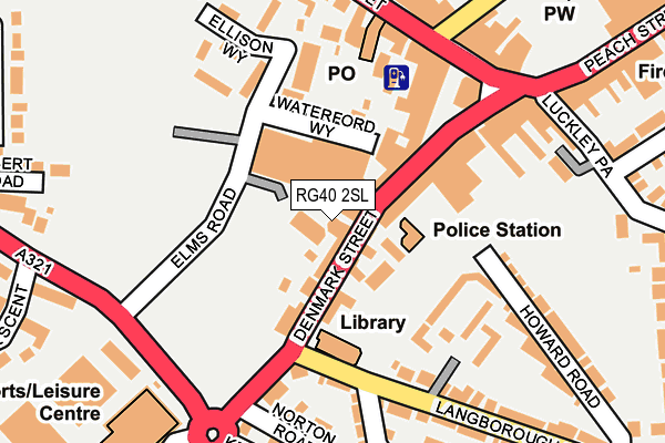 RG40 2SL map - OS OpenMap – Local (Ordnance Survey)