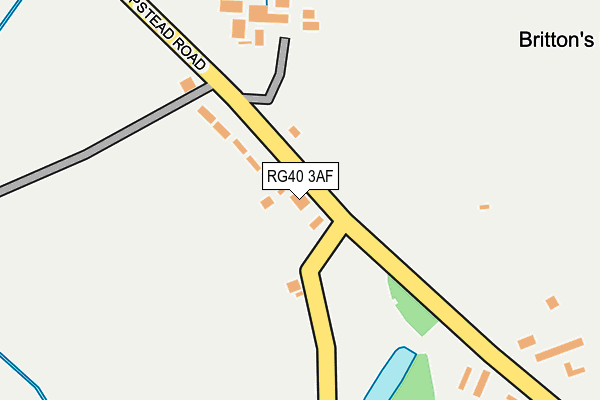 RG40 3AF map - OS OpenMap – Local (Ordnance Survey)