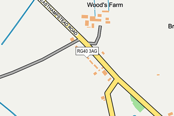 RG40 3AG map - OS OpenMap – Local (Ordnance Survey)