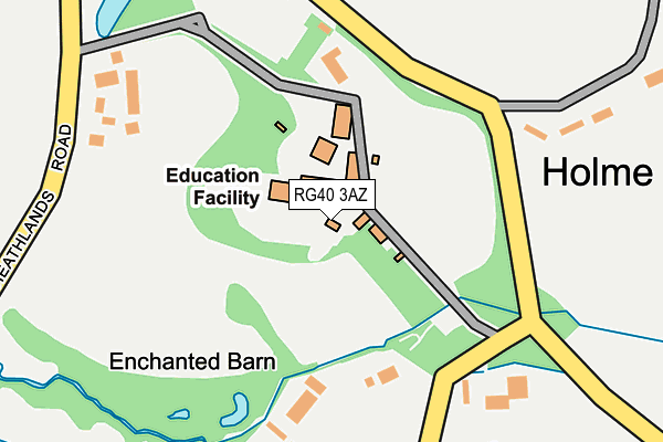 RG40 3AZ map - OS OpenMap – Local (Ordnance Survey)