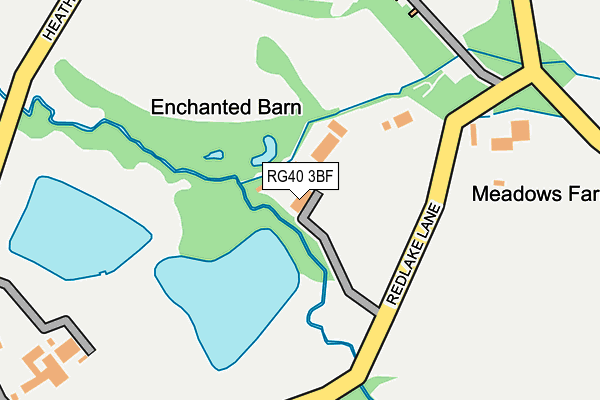 RG40 3BF map - OS OpenMap – Local (Ordnance Survey)