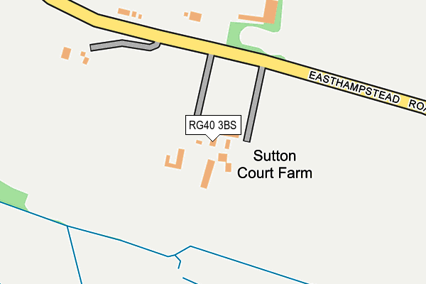 RG40 3BS map - OS OpenMap – Local (Ordnance Survey)