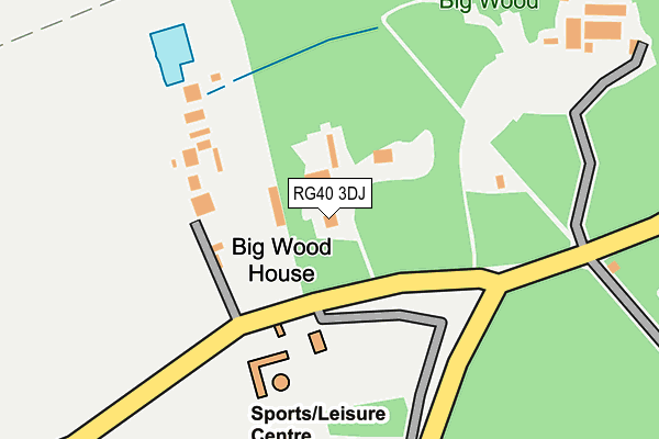 RG40 3DJ map - OS OpenMap – Local (Ordnance Survey)