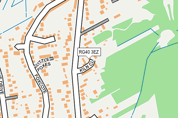 RG40 3EZ map - OS OpenMap – Local (Ordnance Survey)