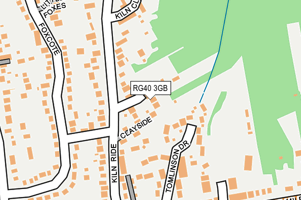 RG40 3GB map - OS OpenMap – Local (Ordnance Survey)