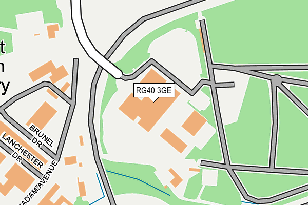 RG40 3GE map - OS OpenMap – Local (Ordnance Survey)