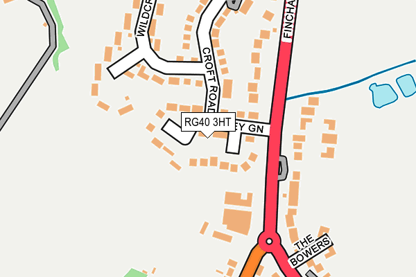 RG40 3HT map - OS OpenMap – Local (Ordnance Survey)