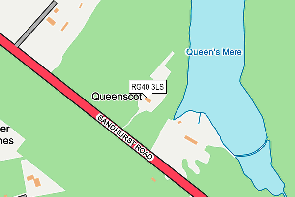 RG40 3LS map - OS OpenMap – Local (Ordnance Survey)