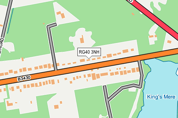 RG40 3NH map - OS OpenMap – Local (Ordnance Survey)