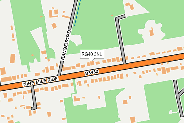 RG40 3NL map - OS OpenMap – Local (Ordnance Survey)
