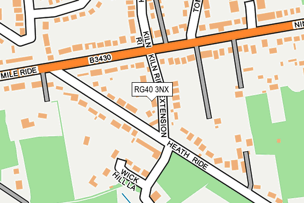 RG40 3NX map - OS OpenMap – Local (Ordnance Survey)