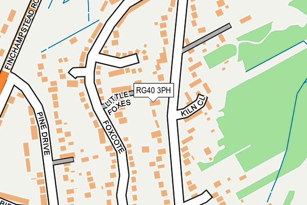 RG40 3PH map - OS OpenMap – Local (Ordnance Survey)