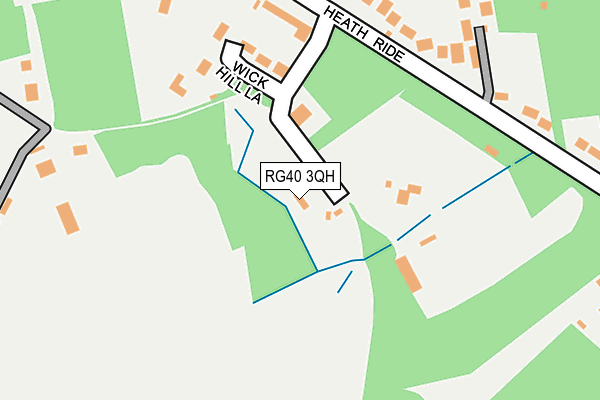 RG40 3QH map - OS OpenMap – Local (Ordnance Survey)