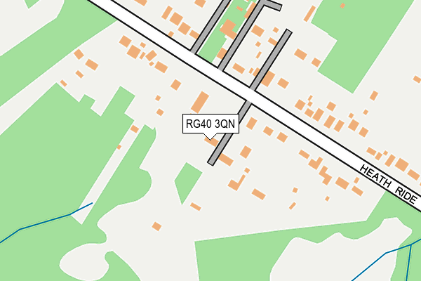 RG40 3QN map - OS OpenMap – Local (Ordnance Survey)