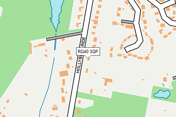 RG40 3QP map - OS OpenMap – Local (Ordnance Survey)