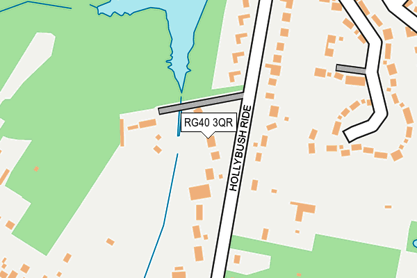 RG40 3QR map - OS OpenMap – Local (Ordnance Survey)