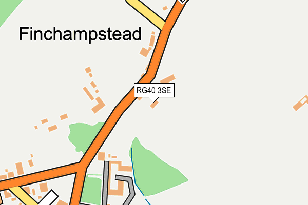RG40 3SE map - OS OpenMap – Local (Ordnance Survey)