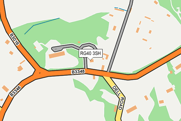 RG40 3SH map - OS OpenMap – Local (Ordnance Survey)