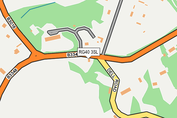 RG40 3SL map - OS OpenMap – Local (Ordnance Survey)