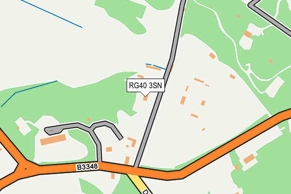 RG40 3SN map - OS OpenMap – Local (Ordnance Survey)
