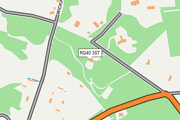 RG40 3ST map - OS OpenMap – Local (Ordnance Survey)
